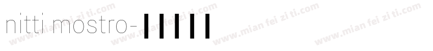 nitti mostro字体转换
